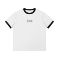 Contrast Edge Ribbed Crewneck T-Shirt