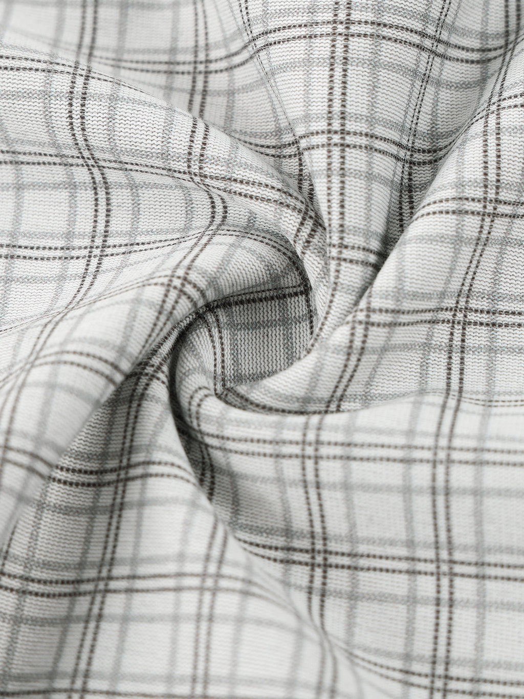 Unisex Boxy Plaid-Lined Double-Face T-Shirt